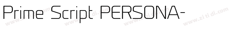 Prime Script PERSONA字体转换